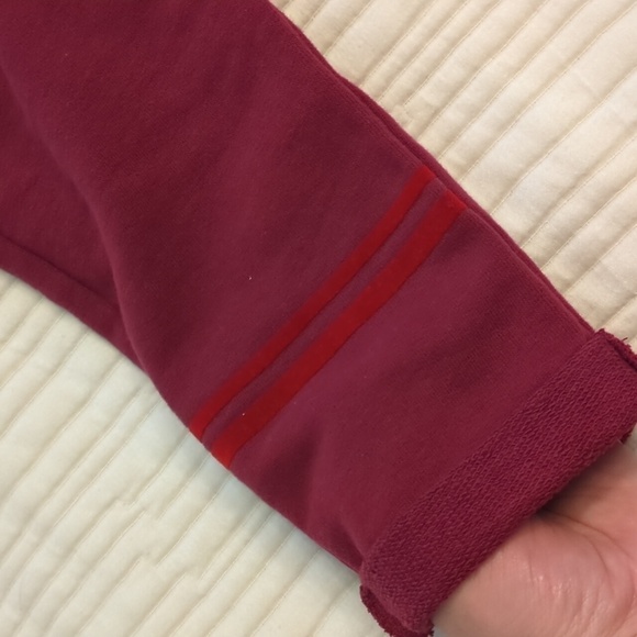 Zara Mickey Mouse cozy soft burgundy sweatpants Girls size 10 - Picture 3 of 7